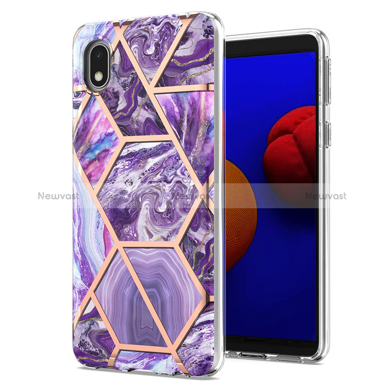 Silicone Candy Rubber Gel Fashionable Pattern Soft Case Cover Y01B for Samsung Galaxy M01 Core