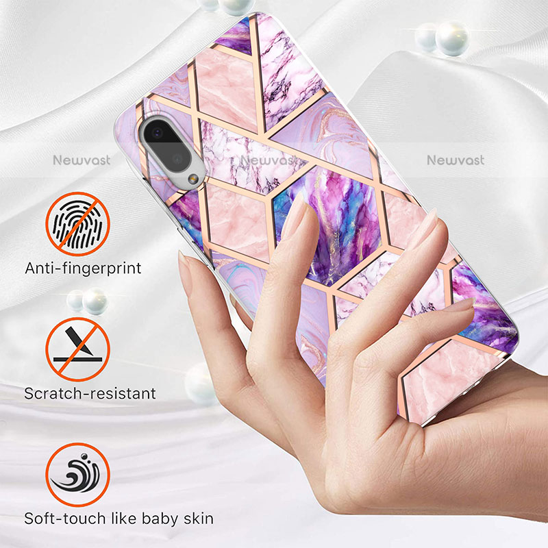 Silicone Candy Rubber Gel Fashionable Pattern Soft Case Cover Y01B for Samsung Galaxy M02
