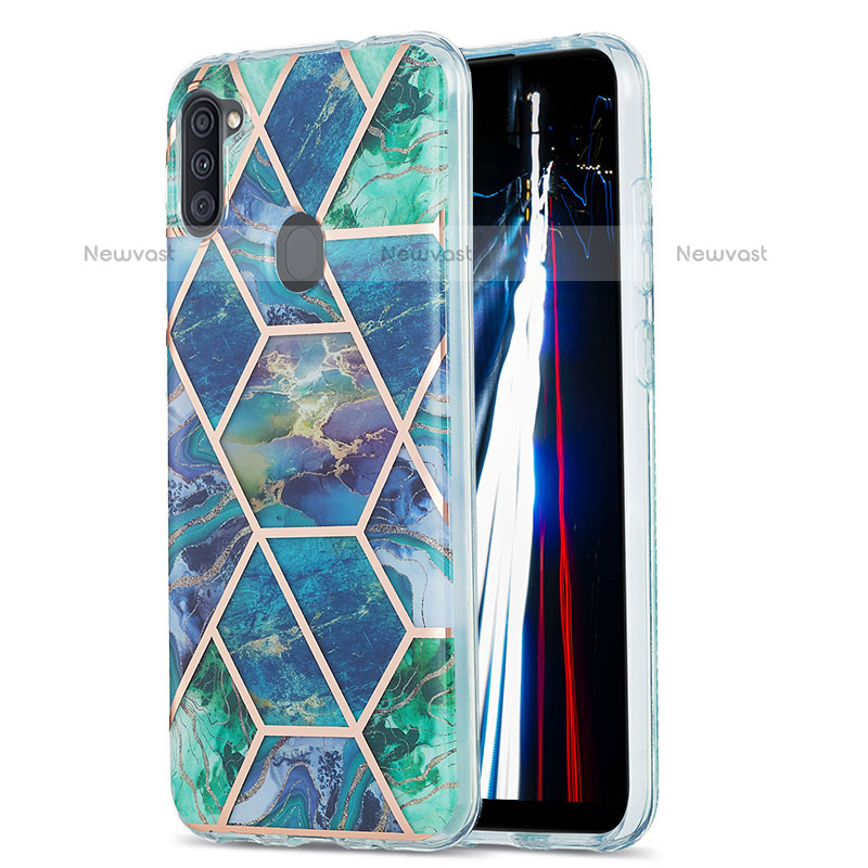 Silicone Candy Rubber Gel Fashionable Pattern Soft Case Cover Y01B for Samsung Galaxy M11