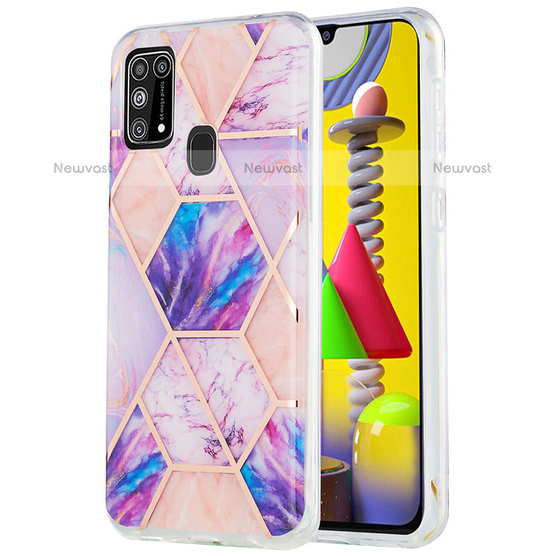 Silicone Candy Rubber Gel Fashionable Pattern Soft Case Cover Y01B for Samsung Galaxy M31