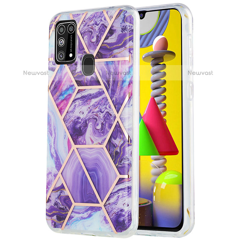 Silicone Candy Rubber Gel Fashionable Pattern Soft Case Cover Y01B for Samsung Galaxy M31