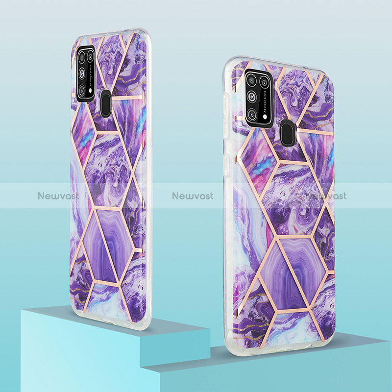 Silicone Candy Rubber Gel Fashionable Pattern Soft Case Cover Y01B for Samsung Galaxy M31 Prime Edition