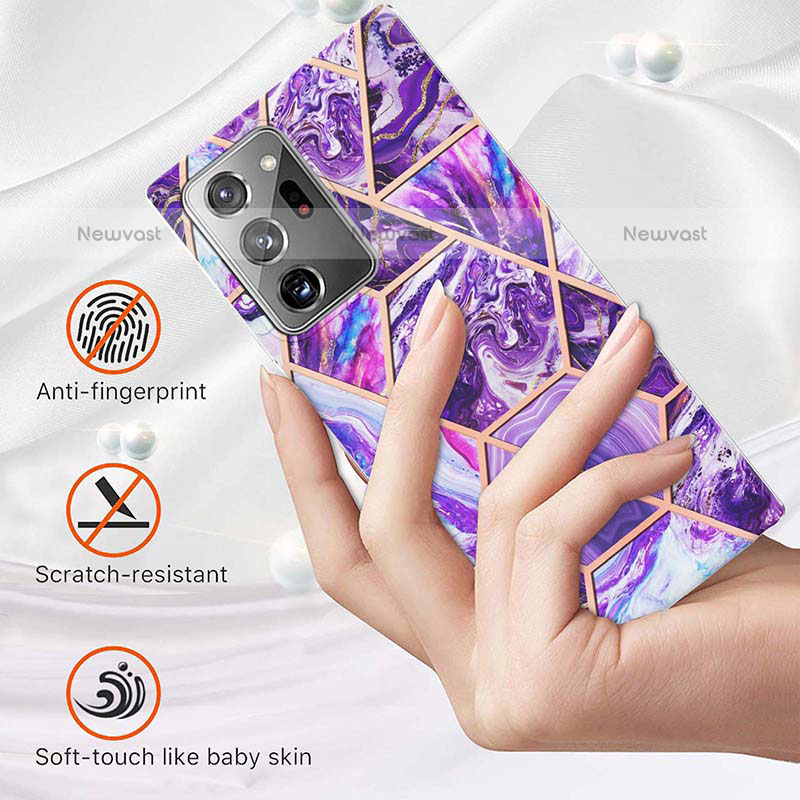 Silicone Candy Rubber Gel Fashionable Pattern Soft Case Cover Y01B for Samsung Galaxy Note 20 Ultra 5G