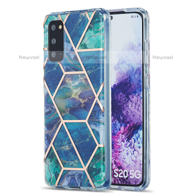 Silicone Candy Rubber Gel Fashionable Pattern Soft Case Cover Y01B for Samsung Galaxy S20