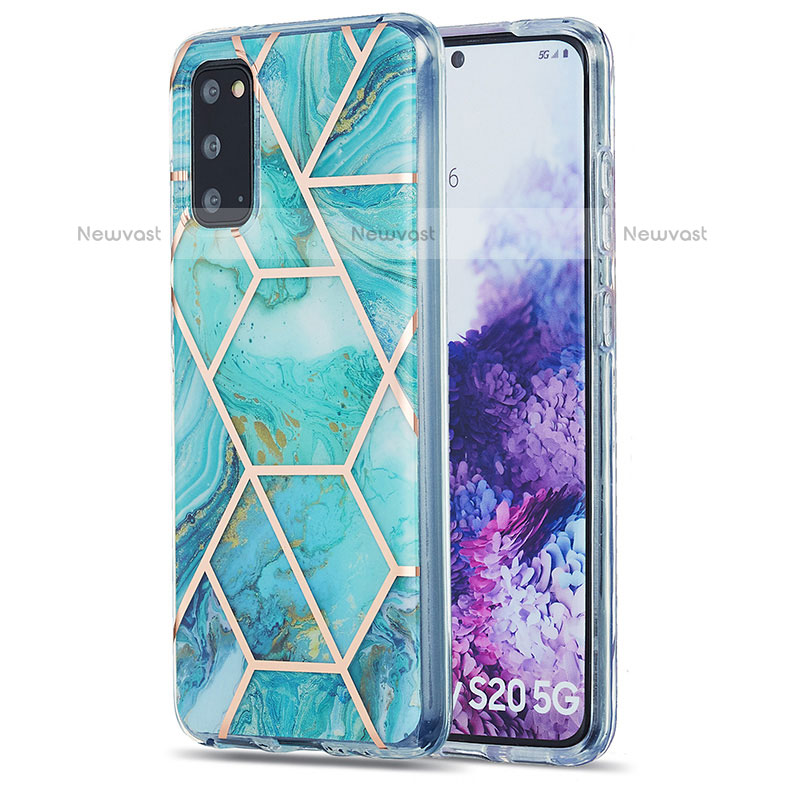 Silicone Candy Rubber Gel Fashionable Pattern Soft Case Cover Y01B for Samsung Galaxy S20