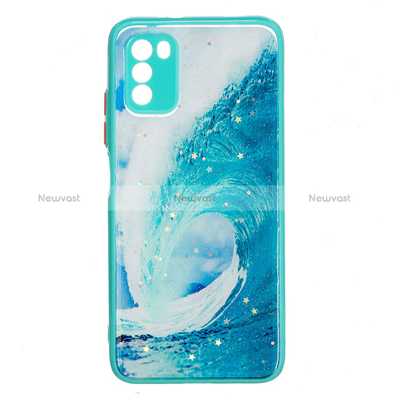 Silicone Candy Rubber Gel Fashionable Pattern Soft Case Cover Y01X for Xiaomi Poco M3 Green
