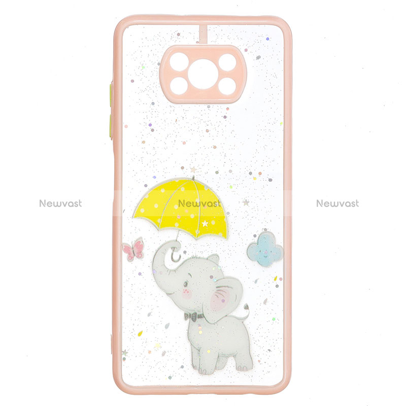 Silicone Candy Rubber Gel Fashionable Pattern Soft Case Cover Y01X for Xiaomi Poco X3 Yellow