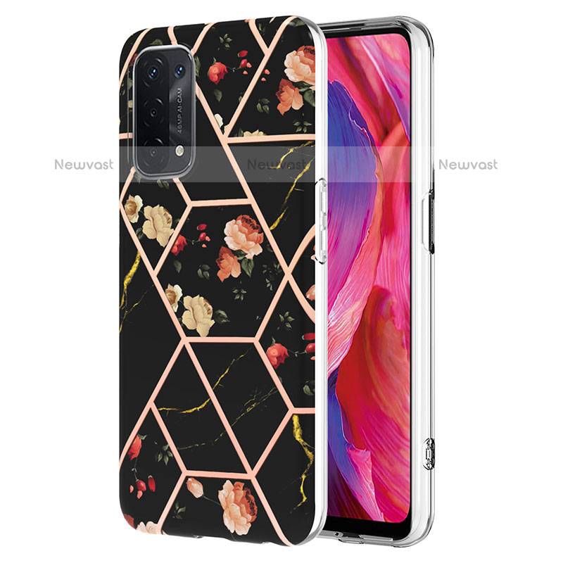 Silicone Candy Rubber Gel Fashionable Pattern Soft Case Cover Y02B for OnePlus Nord N200 5G Black