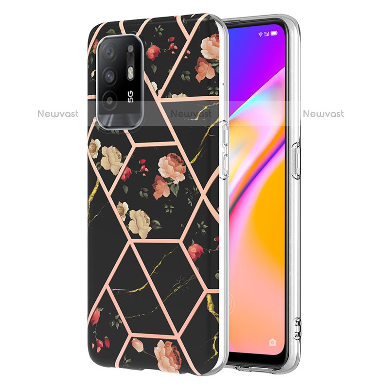Silicone Candy Rubber Gel Fashionable Pattern Soft Case Cover Y02B for Oppo A95 5G