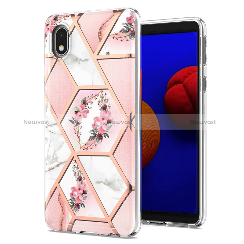 Silicone Candy Rubber Gel Fashionable Pattern Soft Case Cover Y02B for Samsung Galaxy A01 Core