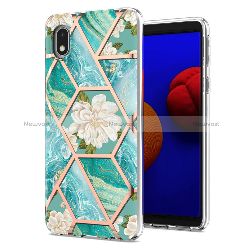 Silicone Candy Rubber Gel Fashionable Pattern Soft Case Cover Y02B for Samsung Galaxy A01 Core