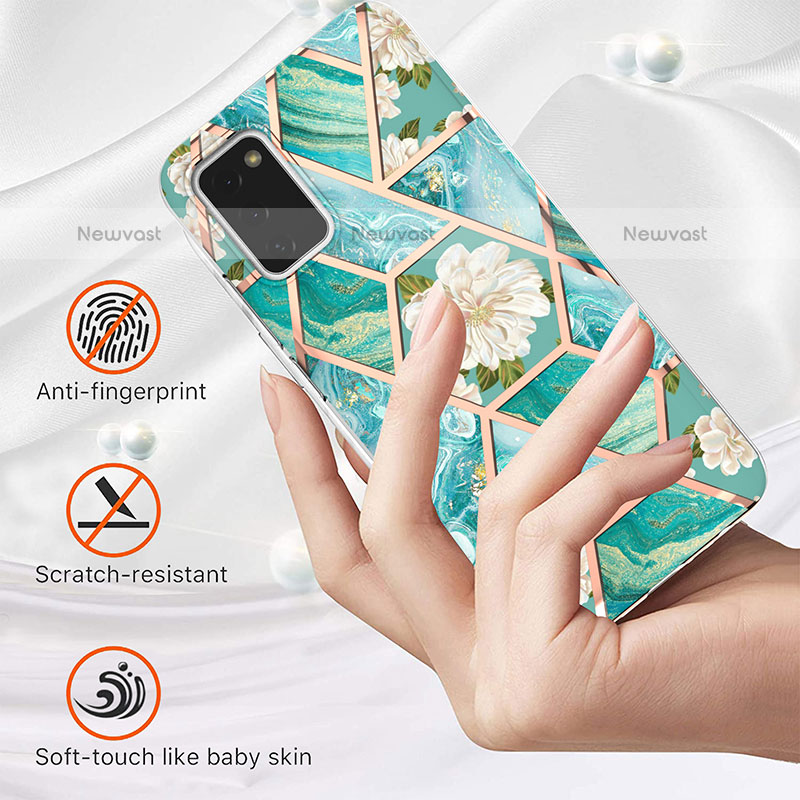 Silicone Candy Rubber Gel Fashionable Pattern Soft Case Cover Y02B for Samsung Galaxy A02s