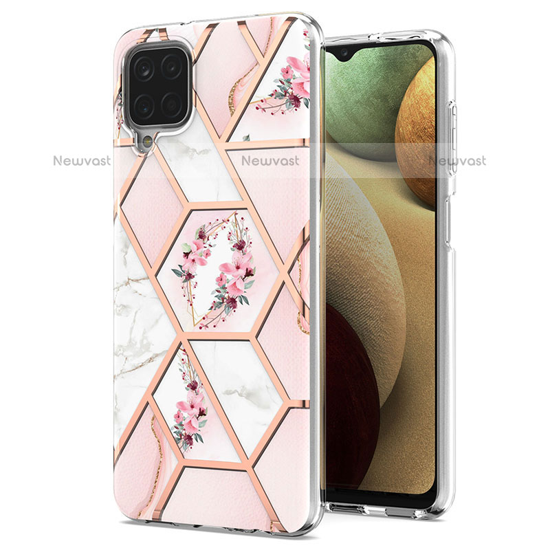 Silicone Candy Rubber Gel Fashionable Pattern Soft Case Cover Y02B for Samsung Galaxy A12