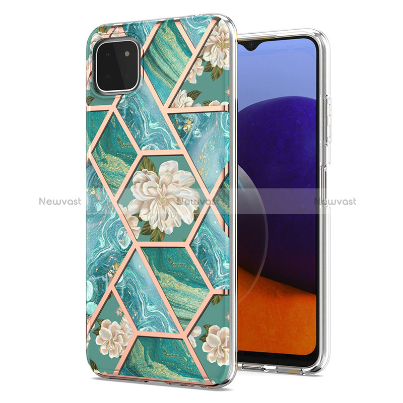 Silicone Candy Rubber Gel Fashionable Pattern Soft Case Cover Y02B for Samsung Galaxy A22 5G