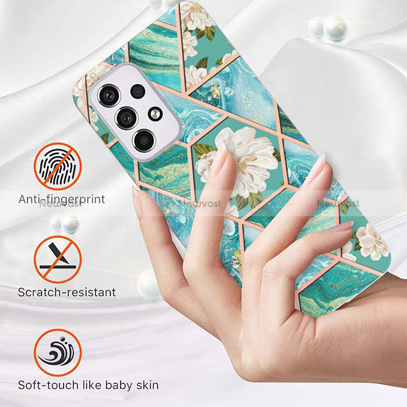 Silicone Candy Rubber Gel Fashionable Pattern Soft Case Cover Y02B for Samsung Galaxy A33 5G