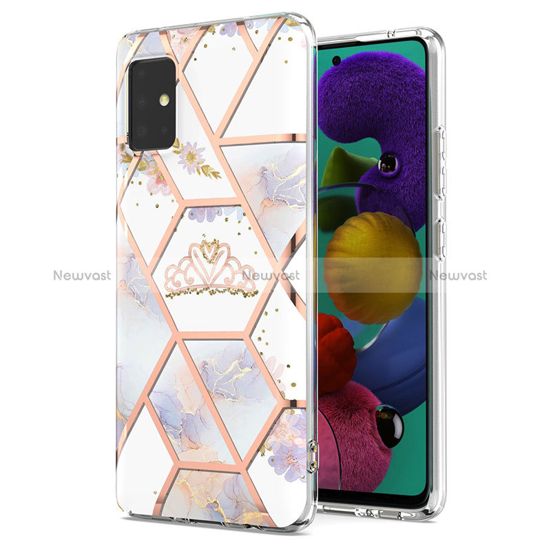 Silicone Candy Rubber Gel Fashionable Pattern Soft Case Cover Y02B for Samsung Galaxy A51 5G