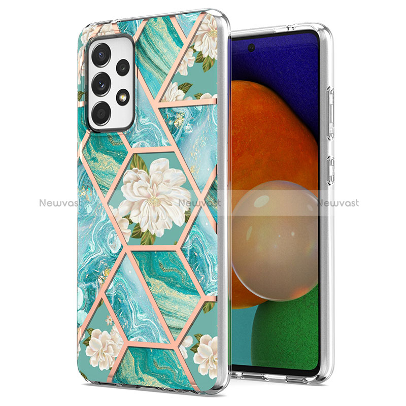 Silicone Candy Rubber Gel Fashionable Pattern Soft Case Cover Y02B for Samsung Galaxy A52 4G