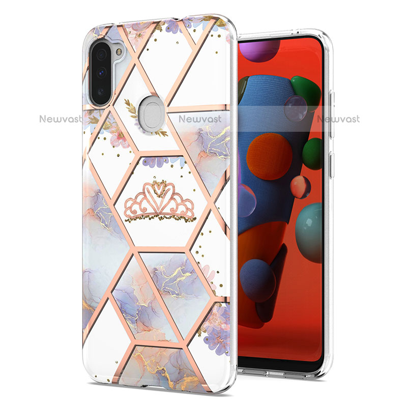 Silicone Candy Rubber Gel Fashionable Pattern Soft Case Cover Y02B for Samsung Galaxy M11