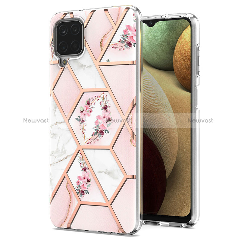 Silicone Candy Rubber Gel Fashionable Pattern Soft Case Cover Y02B for Samsung Galaxy M12