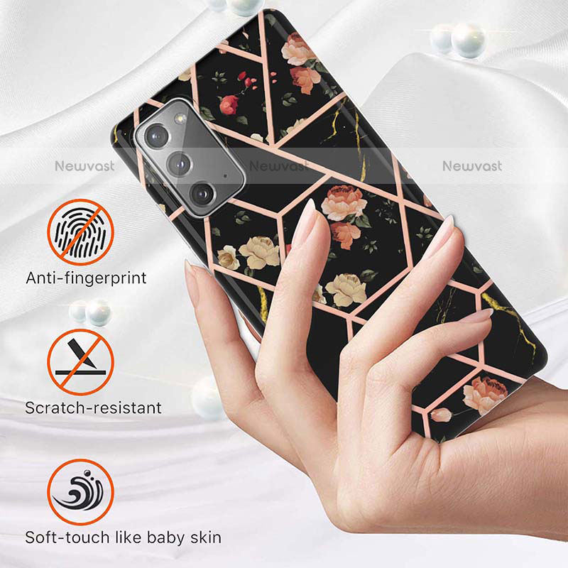 Silicone Candy Rubber Gel Fashionable Pattern Soft Case Cover Y02B for Samsung Galaxy Note 20 5G