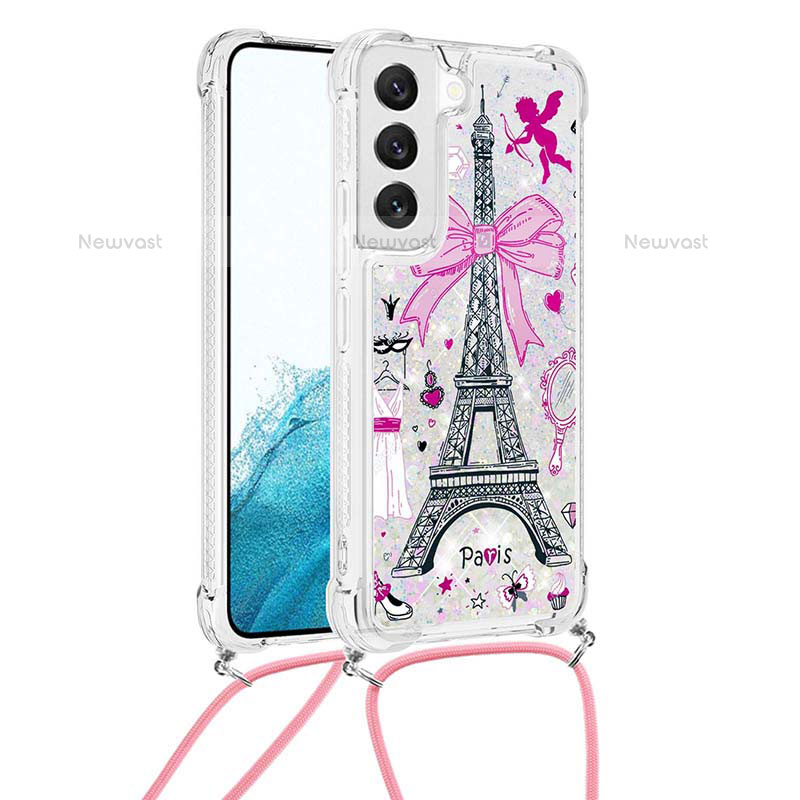 Silicone Candy Rubber Gel Fashionable Pattern Soft Case Cover Y02B for Samsung Galaxy S22 Plus 5G