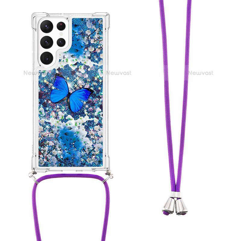 Silicone Candy Rubber Gel Fashionable Pattern Soft Case Cover Y02B for Samsung Galaxy S22 Ultra 5G
