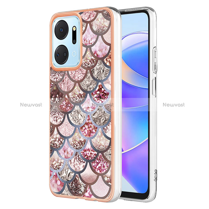 Silicone Candy Rubber Gel Fashionable Pattern Soft Case Cover Y03B for Huawei Honor X7a