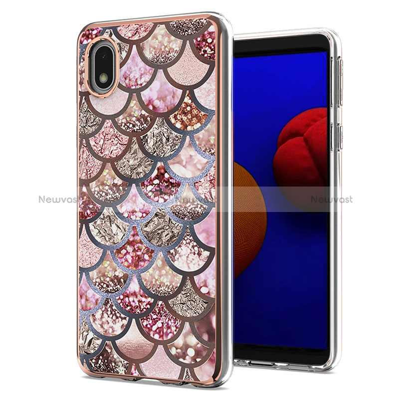 Silicone Candy Rubber Gel Fashionable Pattern Soft Case Cover Y03B for Samsung Galaxy A01 Core
