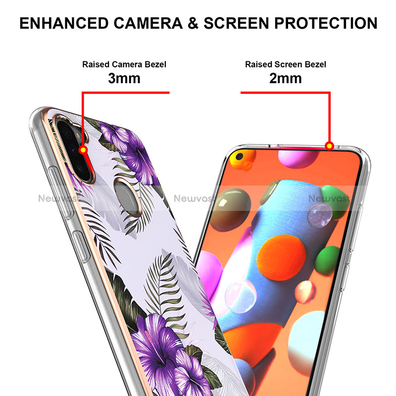 Silicone Candy Rubber Gel Fashionable Pattern Soft Case Cover Y03B for Samsung Galaxy A11