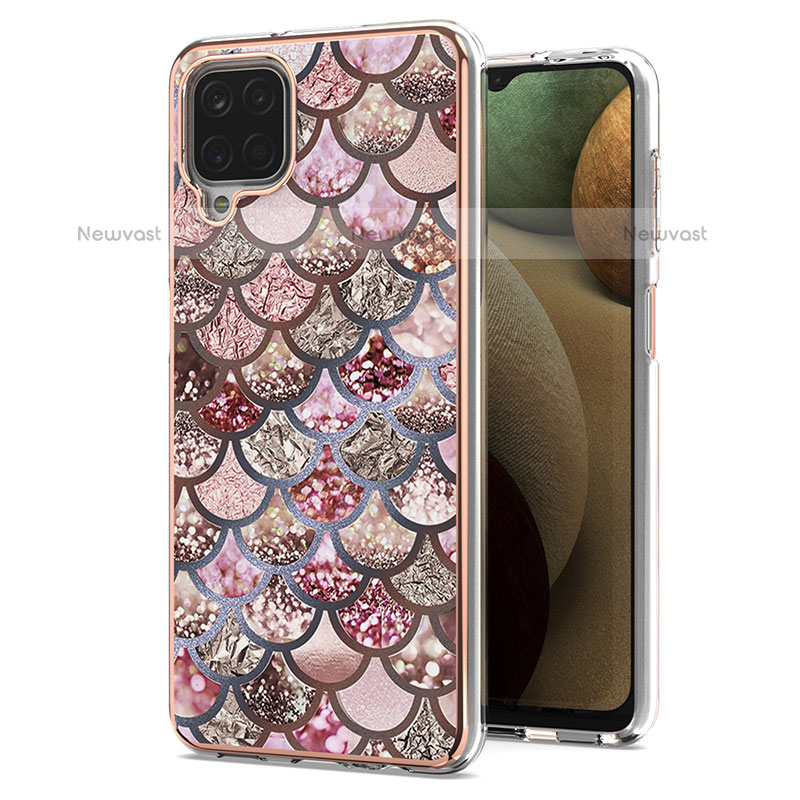 Silicone Candy Rubber Gel Fashionable Pattern Soft Case Cover Y03B for Samsung Galaxy A12