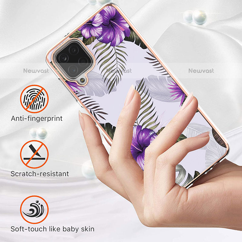 Silicone Candy Rubber Gel Fashionable Pattern Soft Case Cover Y03B for Samsung Galaxy A12