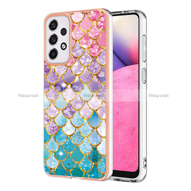 Silicone Candy Rubber Gel Fashionable Pattern Soft Case Cover Y03B for Samsung Galaxy A33 5G