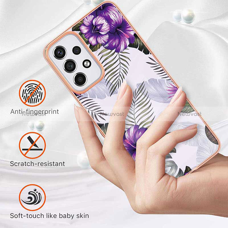 Silicone Candy Rubber Gel Fashionable Pattern Soft Case Cover Y03B for Samsung Galaxy A33 5G