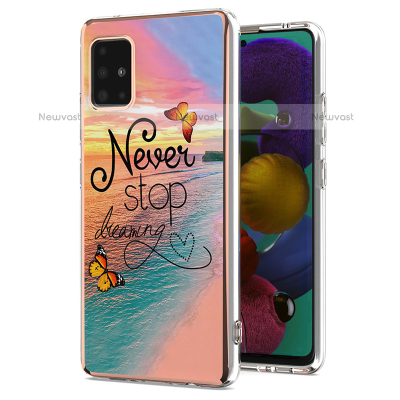 Silicone Candy Rubber Gel Fashionable Pattern Soft Case Cover Y03B for Samsung Galaxy A51 4G Mixed
