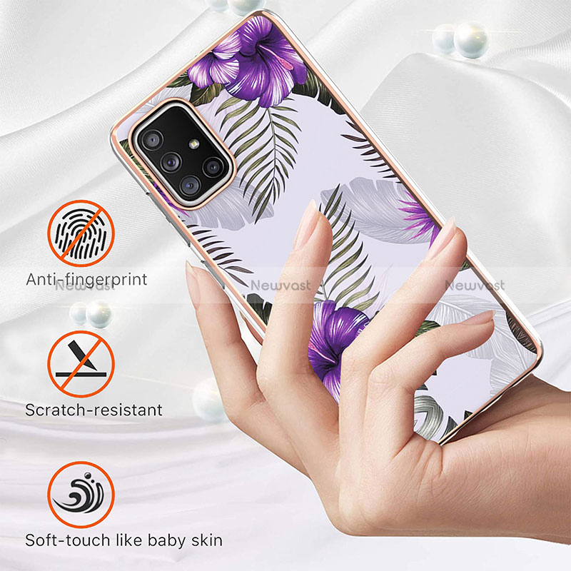 Silicone Candy Rubber Gel Fashionable Pattern Soft Case Cover Y03B for Samsung Galaxy A71 5G