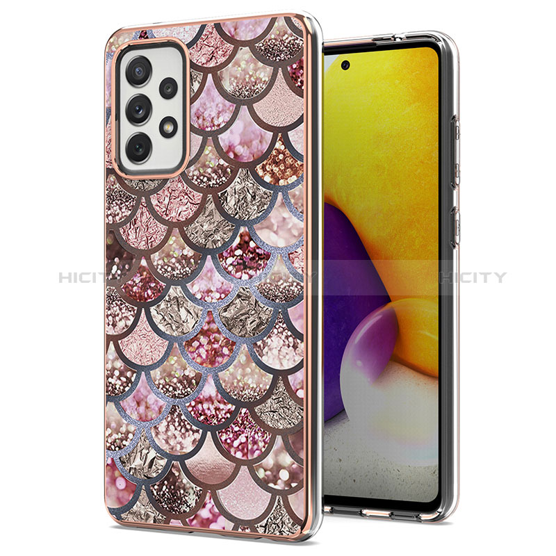 Silicone Candy Rubber Gel Fashionable Pattern Soft Case Cover Y03B for Samsung Galaxy A72 5G