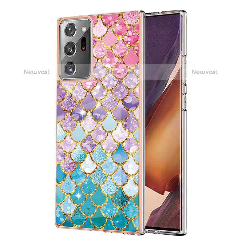 Silicone Candy Rubber Gel Fashionable Pattern Soft Case Cover Y03B for Samsung Galaxy Note 20 Ultra 5G Colorful