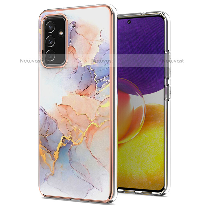 Silicone Candy Rubber Gel Fashionable Pattern Soft Case Cover Y03B for Samsung Galaxy Quantum2 5G