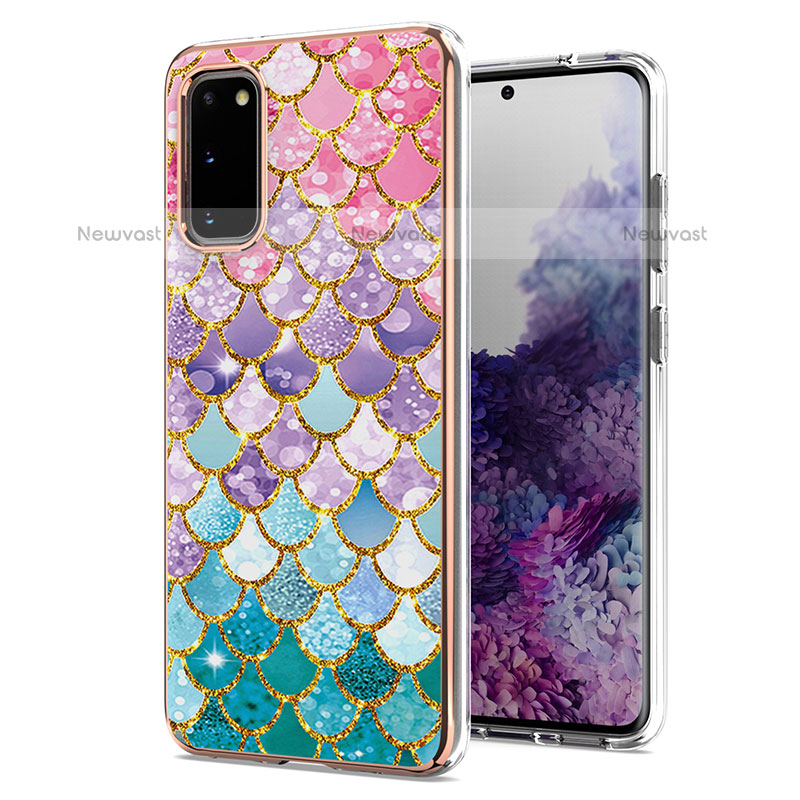 Silicone Candy Rubber Gel Fashionable Pattern Soft Case Cover Y03B for Samsung Galaxy S20