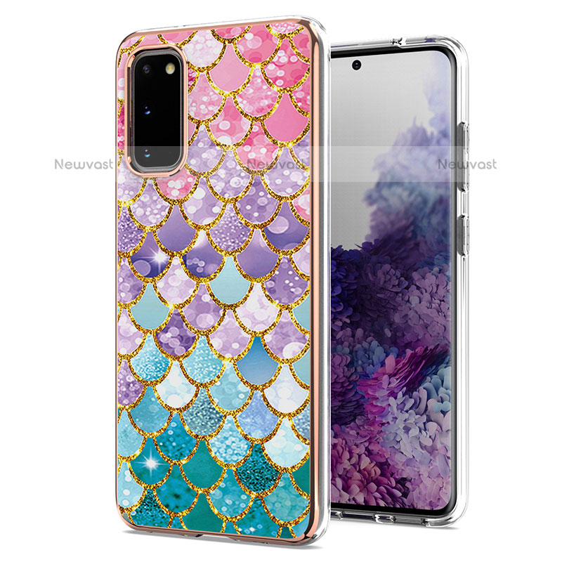 Silicone Candy Rubber Gel Fashionable Pattern Soft Case Cover Y03B for Samsung Galaxy S20 5G