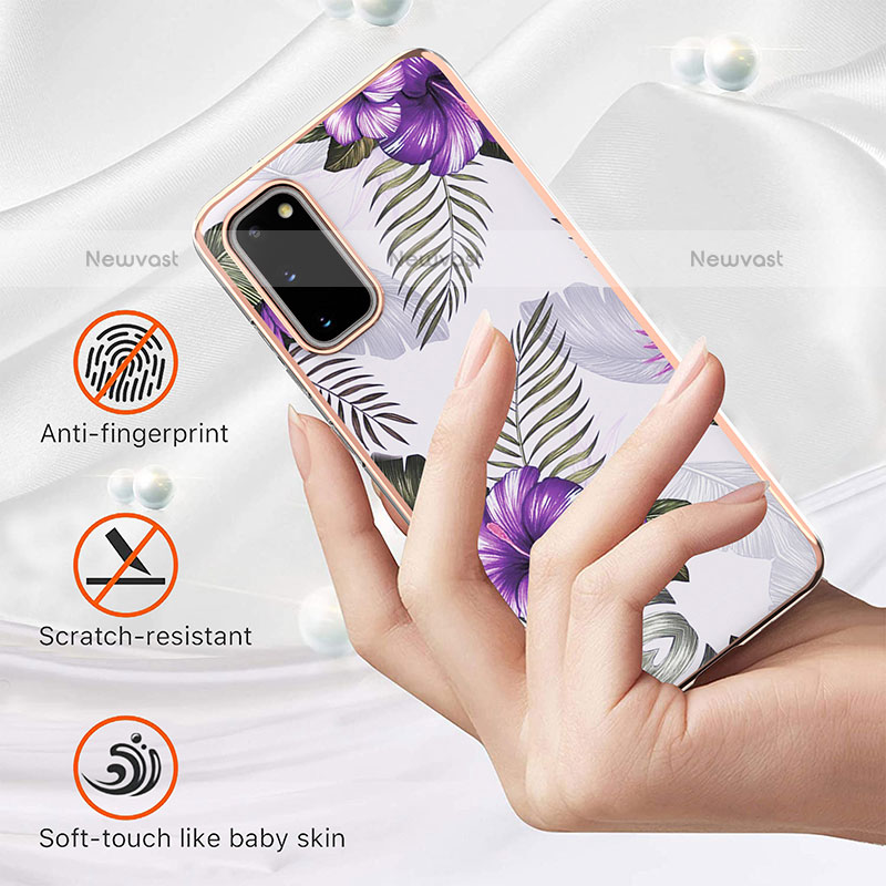 Silicone Candy Rubber Gel Fashionable Pattern Soft Case Cover Y03B for Samsung Galaxy S20 5G