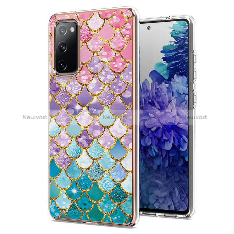 Silicone Candy Rubber Gel Fashionable Pattern Soft Case Cover Y03B for Samsung Galaxy S20 FE (2022) 5G