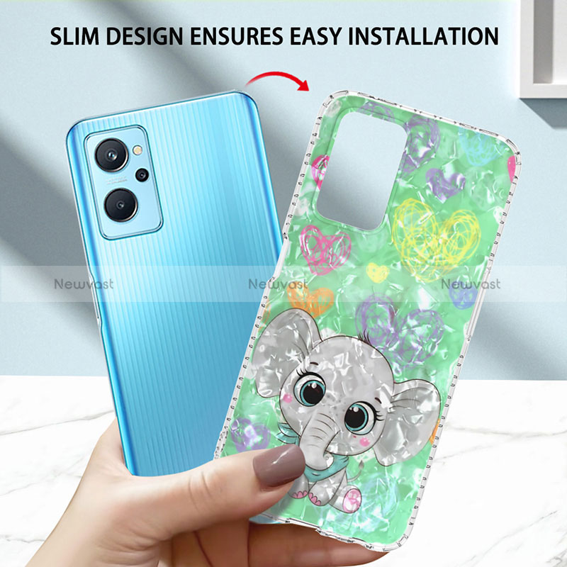 Silicone Candy Rubber Gel Fashionable Pattern Soft Case Cover Y04B for Realme 9i 4G