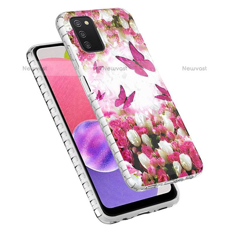 Silicone Candy Rubber Gel Fashionable Pattern Soft Case Cover Y04B for Samsung Galaxy A02s
