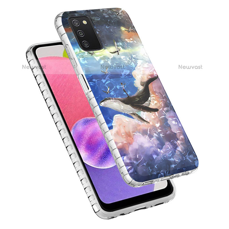 Silicone Candy Rubber Gel Fashionable Pattern Soft Case Cover Y04B for Samsung Galaxy A02s