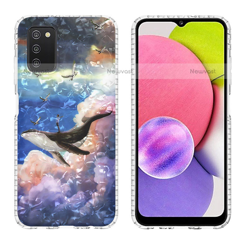 Silicone Candy Rubber Gel Fashionable Pattern Soft Case Cover Y04B for Samsung Galaxy A02s Mixed