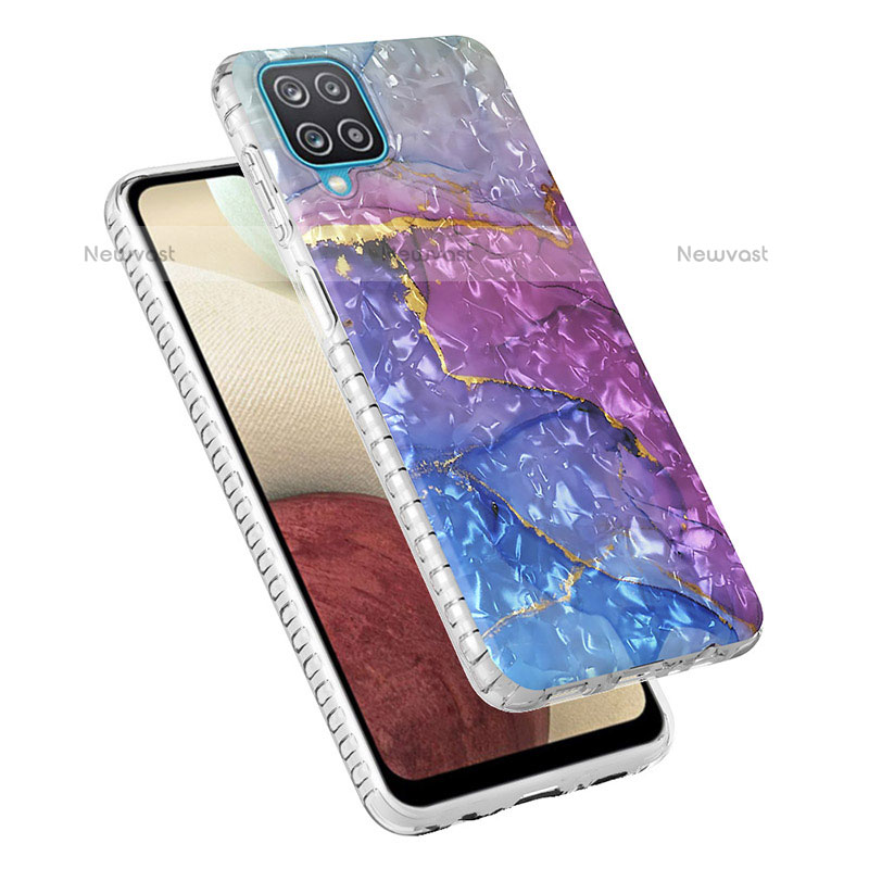 Silicone Candy Rubber Gel Fashionable Pattern Soft Case Cover Y04B for Samsung Galaxy A12