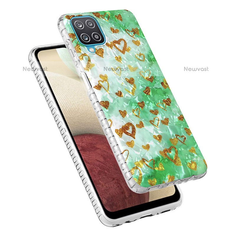 Silicone Candy Rubber Gel Fashionable Pattern Soft Case Cover Y04B for Samsung Galaxy F12