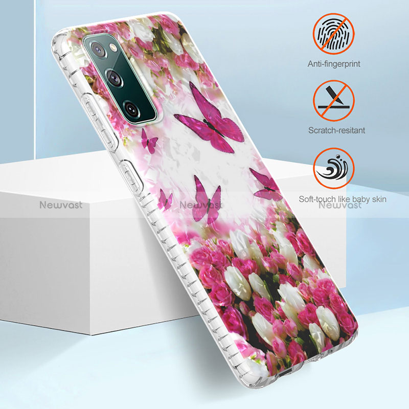 Silicone Candy Rubber Gel Fashionable Pattern Soft Case Cover Y04B for Samsung Galaxy S20 FE (2022) 5G