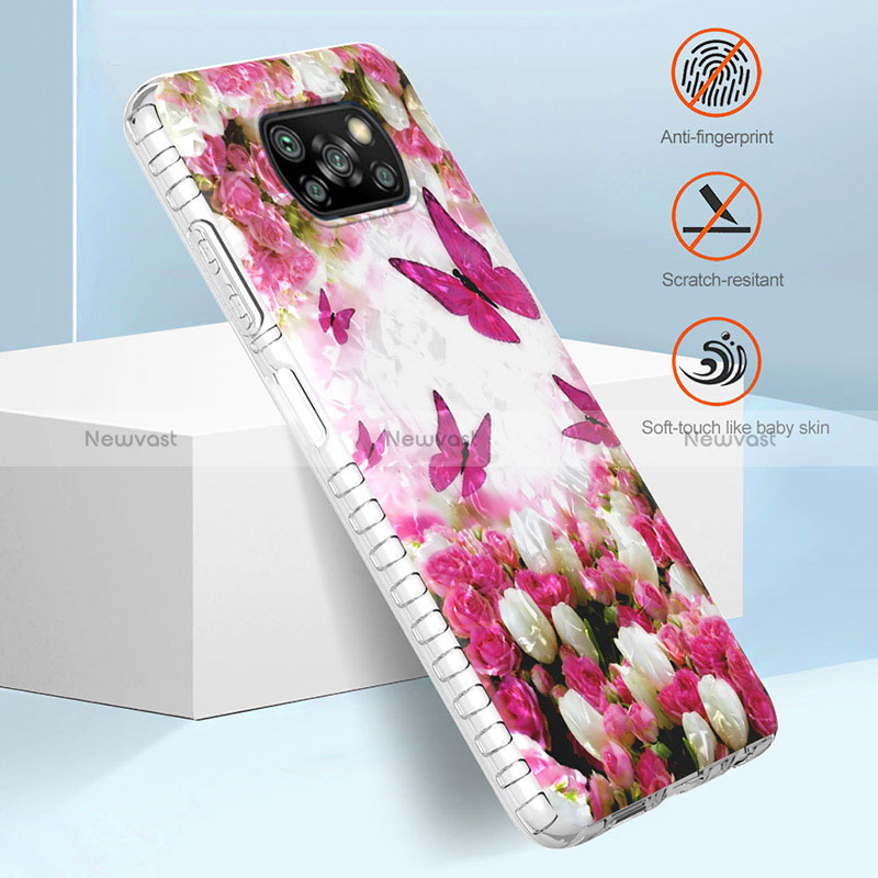 Silicone Candy Rubber Gel Fashionable Pattern Soft Case Cover Y04B for Xiaomi Poco X3 NFC